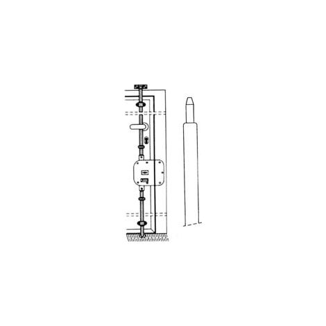 ASTA TELESCOPICA DIRITTA PER SERRATURA TRIPLICE 9001  ø mm.18 (9001)    CR
