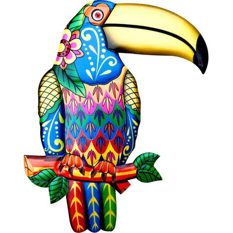Hornbill - Métal Décoration Murale Intérieur Extérieur - 30 x 25 cm - 1 Pièce (1/5)