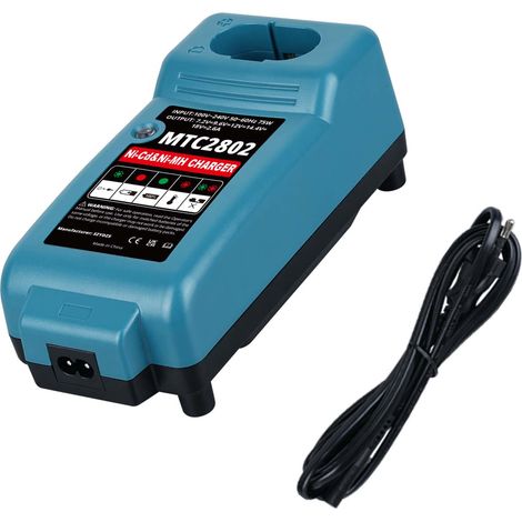 Chargeur de batterie Ni-MH Ni-Cd pour Makita, DC1804T, compatible avec Makita 7.2 V, 9.6 V, 14.4 V, 18 V, PA12, PA14, PA18, 6010D, 6261D (1/5)