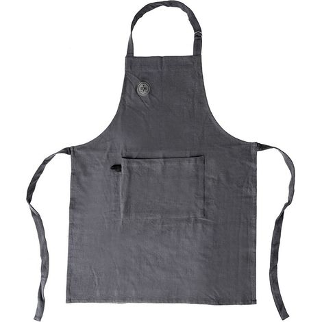 Delantal de cocina de algodón con lazos (1/5)