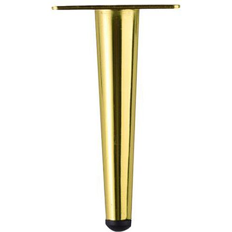 Pieds De Meuble - Métal - Hauteur 10 Cm - Forme Conique Arrondie - Pour Canapé Table Chaise Lit Buffet Bureau - Lot De 1 (1/5)