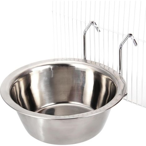 Gamelles pour cage de chien - en acier inoxydable , distributeur d'eau étanche Gamelle suspendue d'i