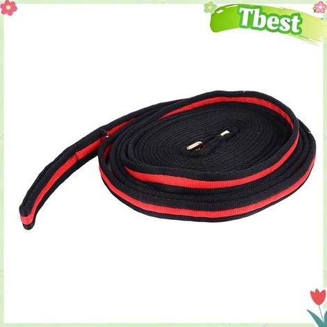 Ligne de fente pour chevaux, corde d'entraînement en polyester de qualité supérieure avec bouton-pression pour la compétition (1/4)