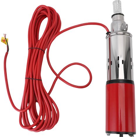 Pompe solaire de puits profond 340W, Submersible en acier inoxydable, pour l'irrigation industrielle, usage domestique, 6,6 GPM, 196 pieds, sortie 1 pouce