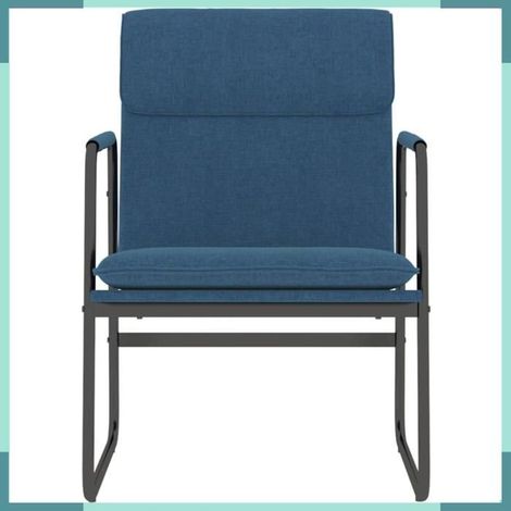 351349 Chaise longue Bleu 55x64x80 cm Tissu (1/5)