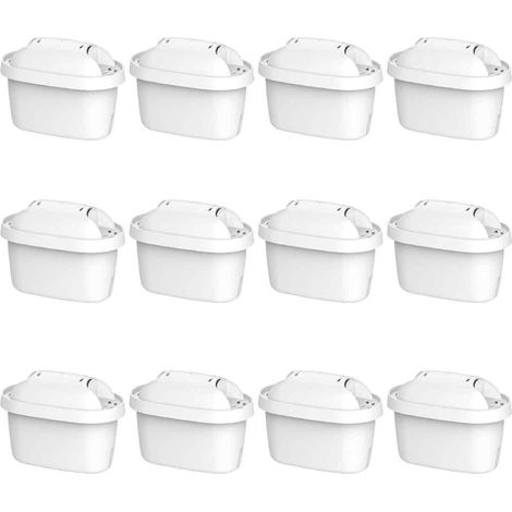Cartouche Filtrante - 12 Pièces - Compatible Brita Maxtra Plus Et Marella - Troisième Génération Déchloration Détartrage - Pour Carafe Filtrante