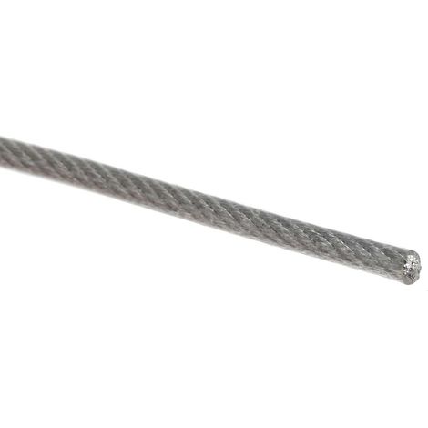 Rs Pro – Câble métallique en acier galvanisé 24 mm x 100m – Charge maximale 45kg – Pour chantiers humides et terrains accidentés (1/3)
