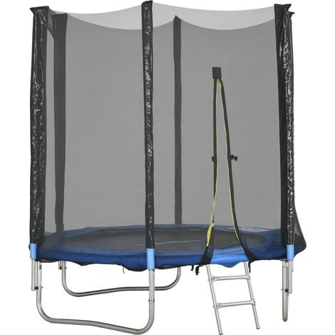 Outdoor-Trampolin mit Sicherheitsnetz, Ø180 cm, für Kinder und Erwachsene