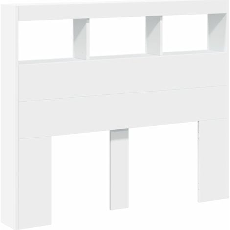 Cabecero de cama con LED blanco 120x17x102 cm vidaXL