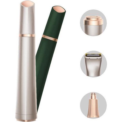 Épilateur visage indolore 3 en 2 pour le corps et le visage, tondeuse à sourcils-AquaForge