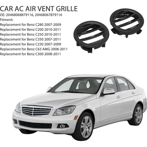 Rejilla de ventilación del aire acondicionado del coche - ABS - Modelo 20468068879116 - Compatible con Mercedes C200/C250/C300/C350 (1/5)