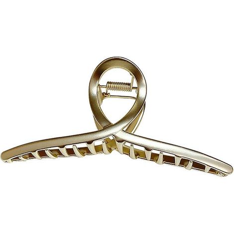 Clip de grande crosse en métal mat, accessoire de cheveux à griffe de crabe (1/3)