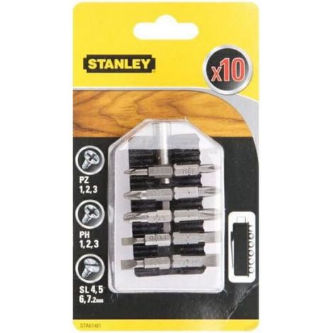 Coffret Embouts - 9 Pièces PZ PH SL - Arbre Flexible Anti-Rupture - Support Magnétique