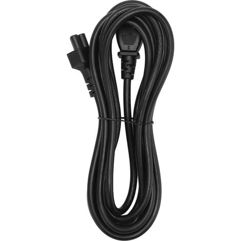 Câble d'alimentation IEC320 C14 mâle vers C5 femelle, résistant à la tension, gaine PVC étanche, rallonge de 3 m (9,8 pi) (1/5)
