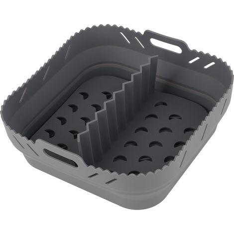Quadratische Silikonform für Heißluftfritteuse mit Silikon-Backmatte (1/5)