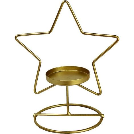 Bougie géométrique en fer bougeoir Chandelier Lanterne créative Décor intérieur (1/2)
