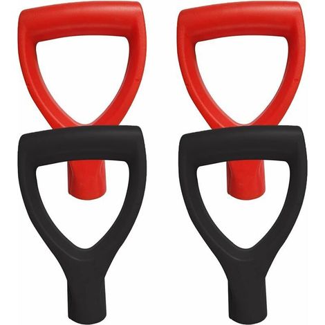 4 Pièces Pelles à Neige de Rechange en Plastique Poignée,Pelle à Neige de Remplacement D Grip Poignée en Plastique Poignée Scoop Neige pour Pelleteuses Fourchette Spade Jardin Accessoires (1/5)