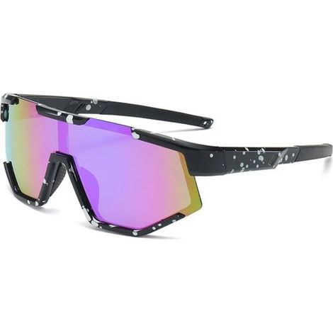 Polarisierte Fahrradbrille – UV400-Schutz – Schwarzer Rahmen – Geeignet für Kinder von 5 bis 16 Jahren (1/4)