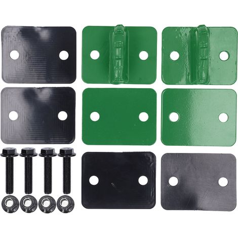 Juego de 2 ganchos para cucharón de tractor, fabricados en acero aleado grado 70, 3/8 pulg., para vehículos recreativos y UTV, capacidad de 15 000 lb (6800 kg), color verde. (1/5)