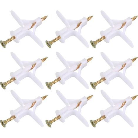 Kit de 50 fixateurs pour plaques de plâtre avec vis (1/5)