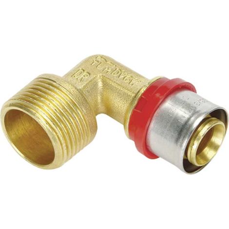 Tiemme - Raccordo Curvo/Gomito Maschio 3/4" Ø26 Multistrato A Pressare Acqua