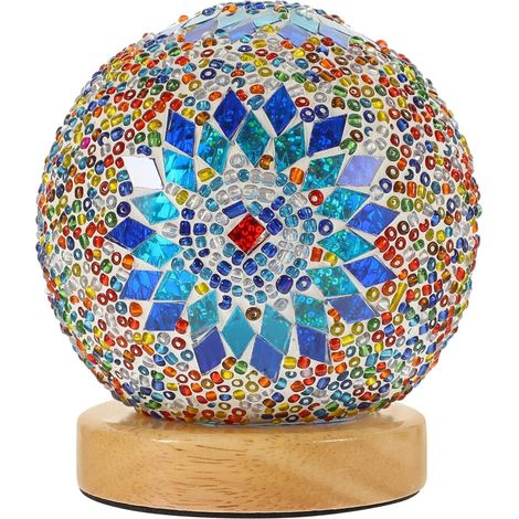 Lampe de Chevet Baroque en Verre (1/5)