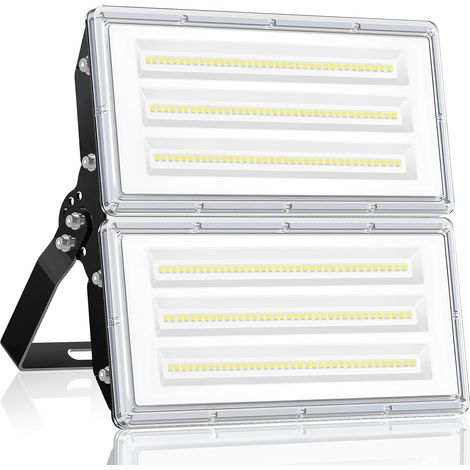 Projecteur LED Extérieur 200W, 2 en 1 20000LM 6500K Spot LED Extérieur mit Transformateur, IP67 Étanche  pour Jardin, Terrasse, Garage, Usine, Sites Sportifs