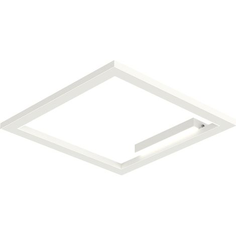 LUMICOM FRAME Plafoniera, STRIP LED, 30W/m, 3000K, metallo, bianco, L40cm (1/2)