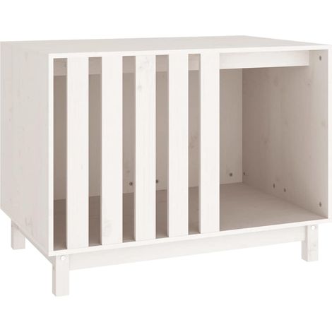 vidaXL Dog House White 90x60x67 cm Solid Wood Pine