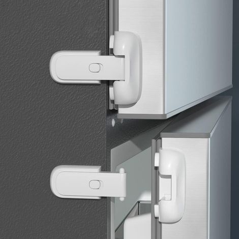 Verrou réfrigérateur enfant 2 pièces, max 25 mm, pour joint porte congélateur (1/5)