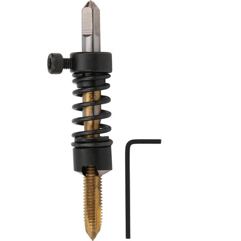 Mèche à tarauder en acier rapide HSS, chanfrein droit, filetage M5x0,8 pour tour – outil de taraudage et chanfreinage. (1/5)