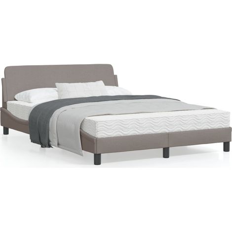 vidaXL Giroletto Dover Tortora 120x200 cm Tessuto (1/5)