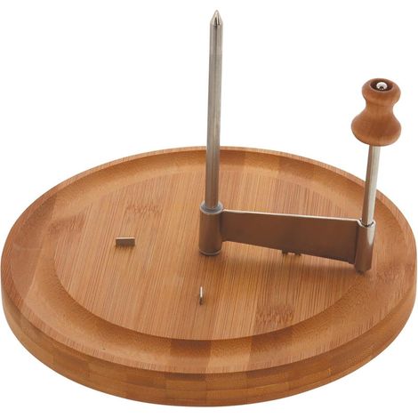 Rabot à fromage en bambou et inox - Beige - D 22 cm - Livraison gratuite