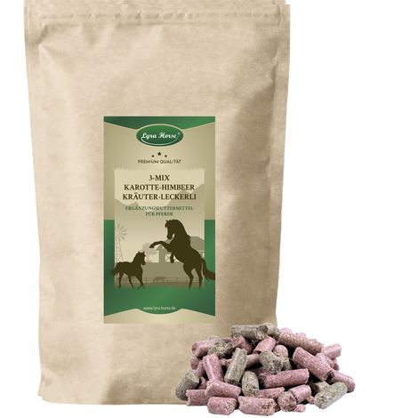 5 kg de friandises Lyra Horse® carotte-framboise-herbes