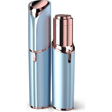 Dispositivo per la depilazione del viso per donne - Visto in TV, rasoio elettrico indolore per la rimozione di peli sottili su viso, labbra e zona per il viso - AquaForge (1/4)