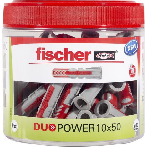 Fischer Dübel DuoPower 10.0 x 50 mm - 55 Stück Dübel-Set