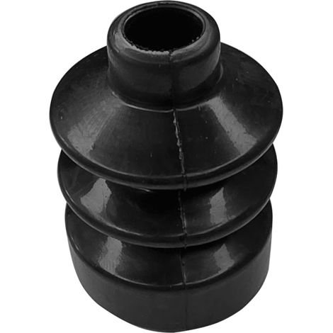 Soufflet de levier de vitesse caoutchouc universel de protection en caoutchouc souple noir Voiture Moto Tondeuse Tracteur Mini pelle Machine, 13 x 37 x 58mm