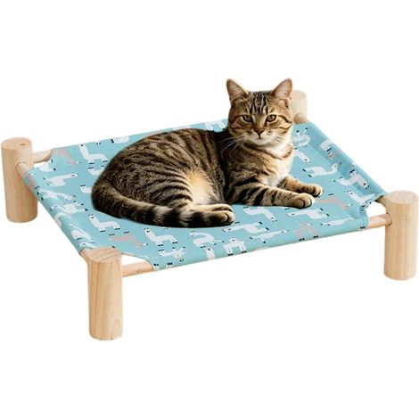 FLITI Erhöhtes Katzenbett für drinnen und draußen – Abnehmbares Schlafsofa, haustierfreundliches erhöhtes Bett – Für Zuhause, Wohnzimmer, Wohnung, Studentenwohnheim und Außenbereich, Terrasse, Balkon