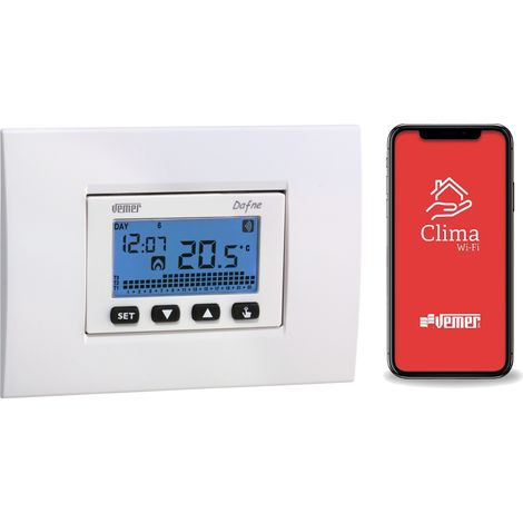 Vemer dafne-230 wi-fi crono incasso settinale cronotermostato da incasso ve792200
