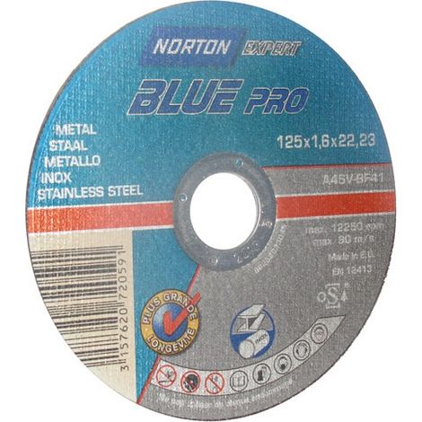Disque en métal pour métal, NORTON, diam. 125 mm