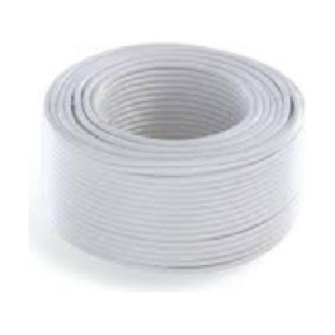 Micro tek 100mt cavo tv coassiale digitale satellitare h-366a al pvc bianco 366al0b100-1