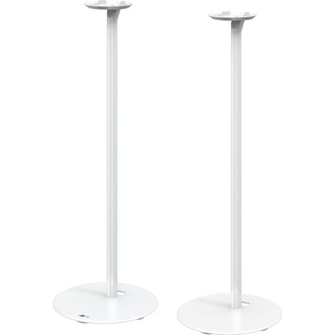 Pied Enceinte pour Era 100 - Hauteur 71,5 cm - Jusqu'à 3 kg - Acier Blanc - Gestion des Câbles - 71983 (1/5)