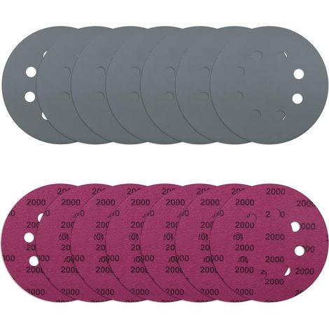 Schleifpapier 125mm Klett P2000 Nass/Trocken 70 Stück (1/5)