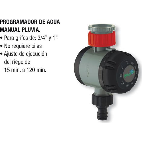 pluvia temporizador riego hasta 120 minutos manual  plsd21101