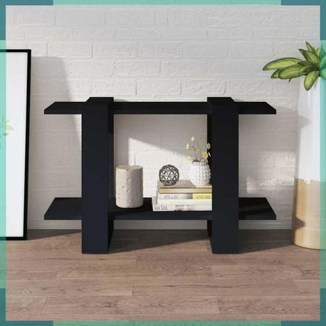 811593 Bibliothèque/Séparateur de pièce Noir 80x30x51 cm (1/5)