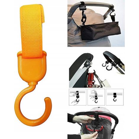TRADE SHOP - 4pz Ganci 2.0kg Plastica Multifunzione Appendi Tutto Chiusura Passeggino -