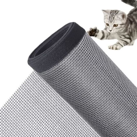 Filet de protection pour fenêtre de chat - Moustiquaire pour chat ,Moustiquaire pour balcon ,Moustiquaire anti-rayures,120 x 120 cm (1/4)