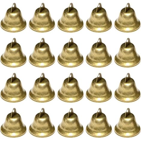20 Bells (Antique Bronze), Vintage Bells for Wedding and Party Decoration, Christmas Bells for the Christmas Tree, Can Be Used as Keychains, DIY Bells MUMU (1/4)