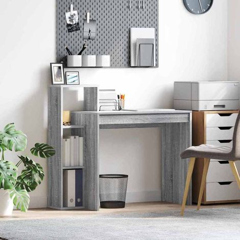 Bureau Gris Sonoma Bois d'ingénierie 100 x 40 x 90 cm (1/5)