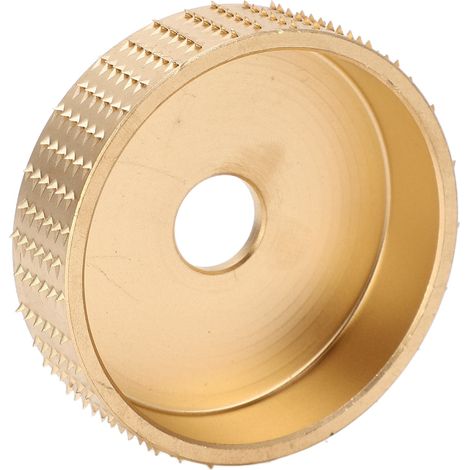 Polierscheibe für Winkelschleifer, Kohlenstoffstahl, verschleißfest, Holzbearbeitungsscheibe, Gold (1/5)